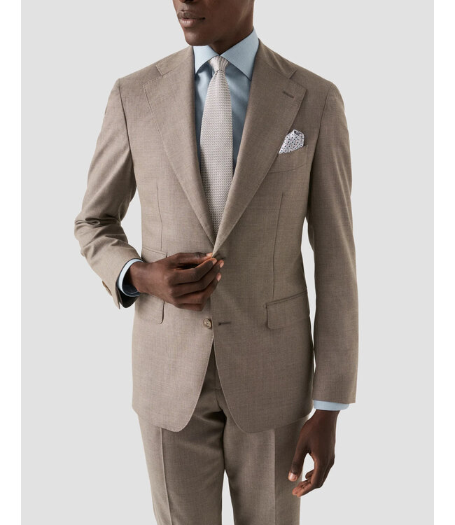 Slim Fit Teal Twill Fine Check Shirt