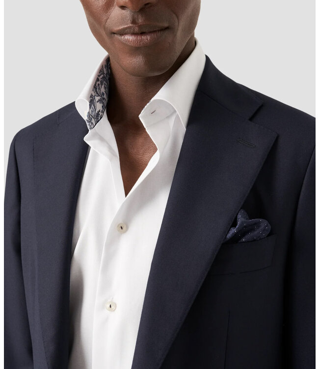 Slim Fit White Signature Shirt with Trim