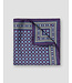 Purple Blue Medallion Pocket Square