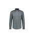 FELLOWS UNITED Modern Fit Blue Brown Dots Shirt