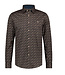 FELLOWS UNITED Modern Fit Dark Brown Floral Shirt