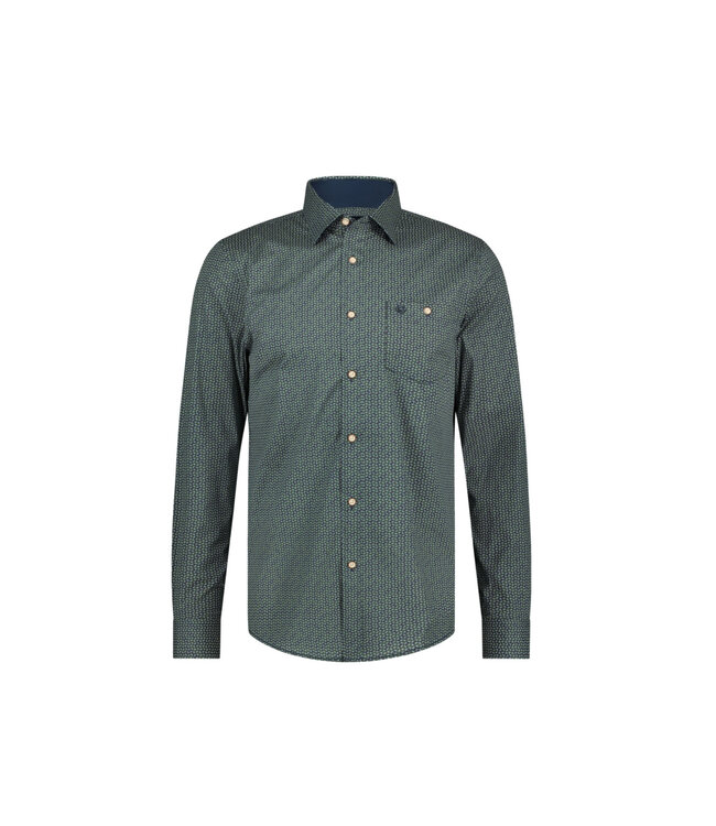 Modern Fit Dark Green Ovals Shirt