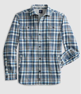 JOHNNIE-O Classic Fit Laguna Blue Opry Overshirt