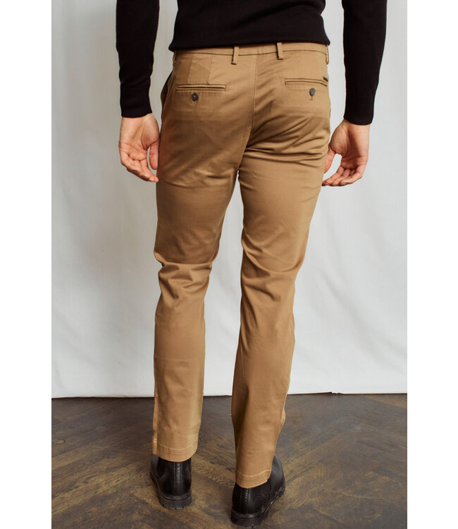 Slim Fit Tan Malik Casual Pants