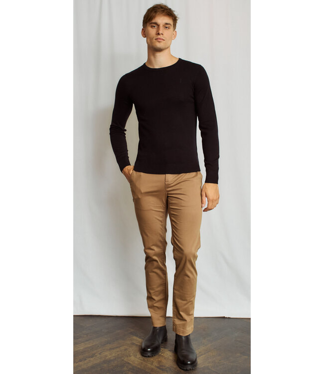 Slim Fit Tan Malik Casual Pants