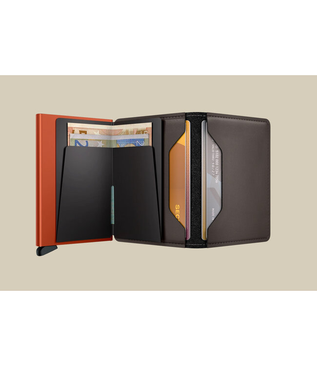 Matte Truffle & Orange Slimwallet