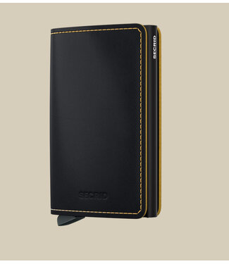 SECRID Matte Black & Ochre Slimwallet