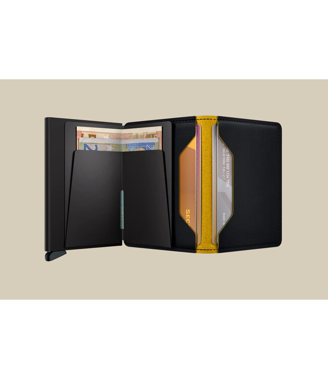 Matte Black & Ochre Slimwallet