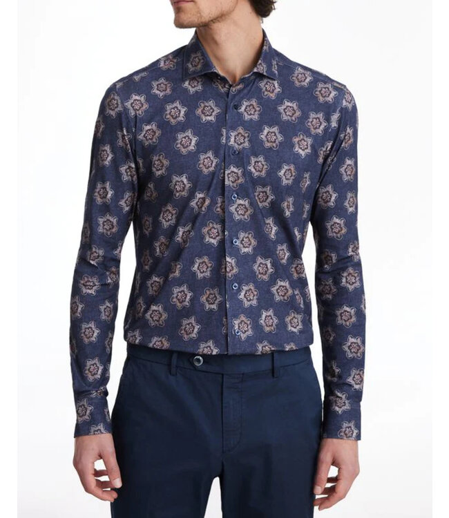 Modern Fit Navy 4 Flex Shirt