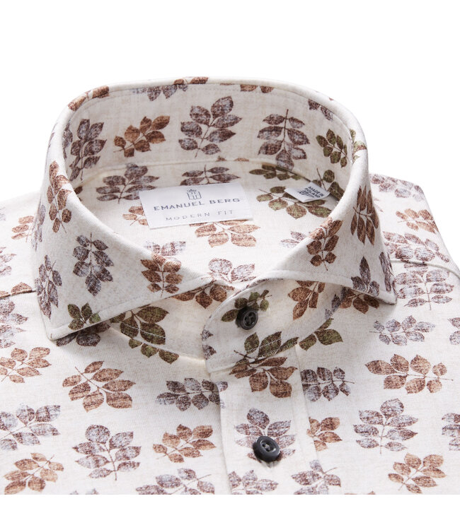 Modern Fit Ecru Fern Shirt