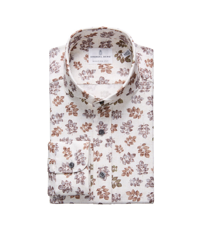 Modern Fit Ecru Fern Shirt