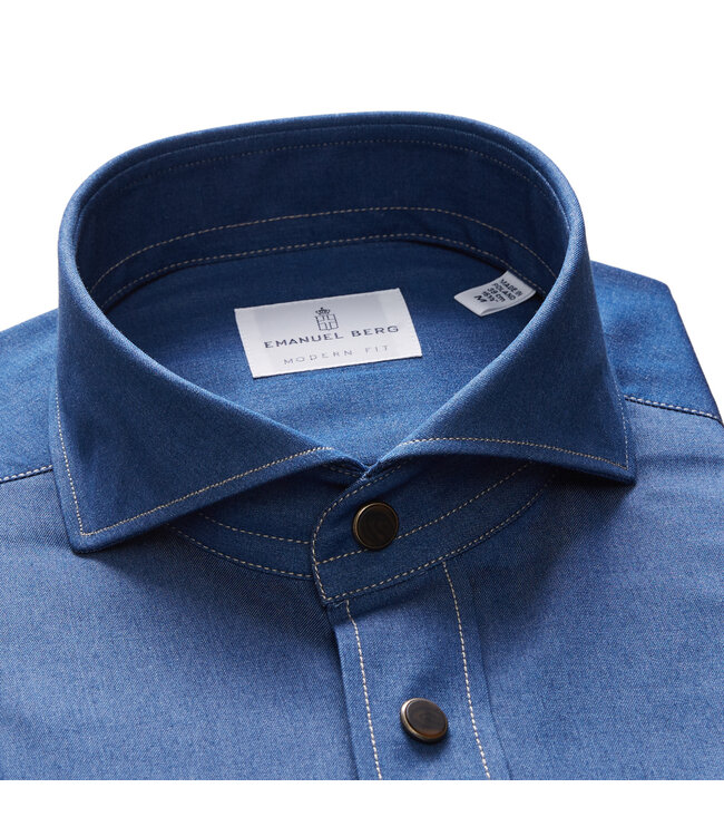 Modern Fit Denim Shirt