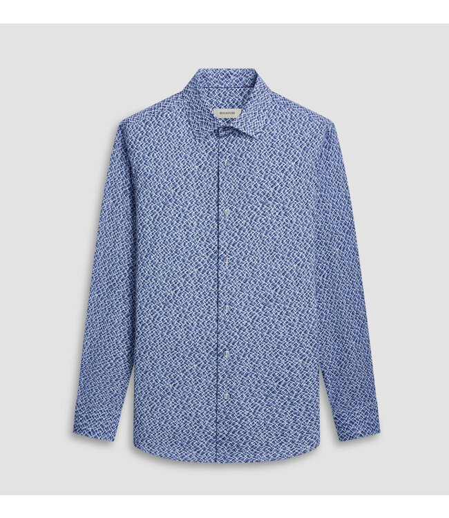 Modern Fit Navy Pattern Shirt