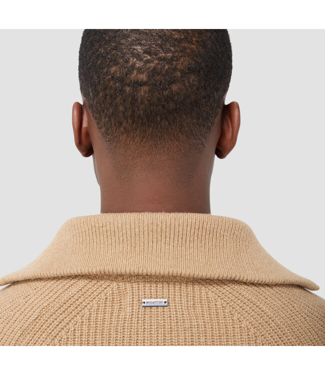 Fisherman Camel 1/4 Zip Sweater
