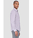 Modern Fit Burgundy Grey Floral Shirt