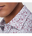 Modern Fit Burgundy Grey Floral Shirt