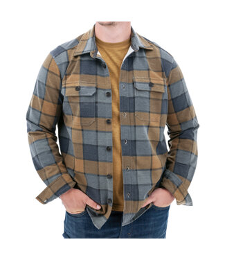 OLD RANCH Classic Fit Black Iris Print Grayson Overshirt