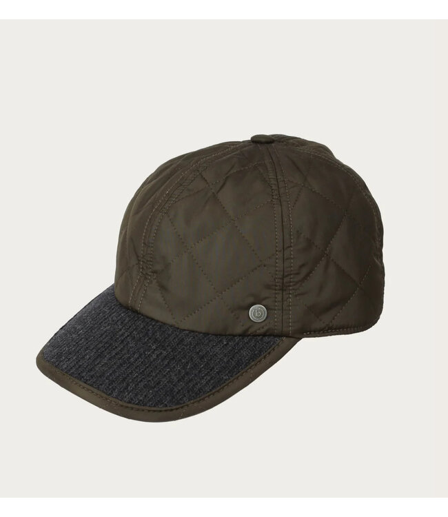Olive Quilted Baseball Cap