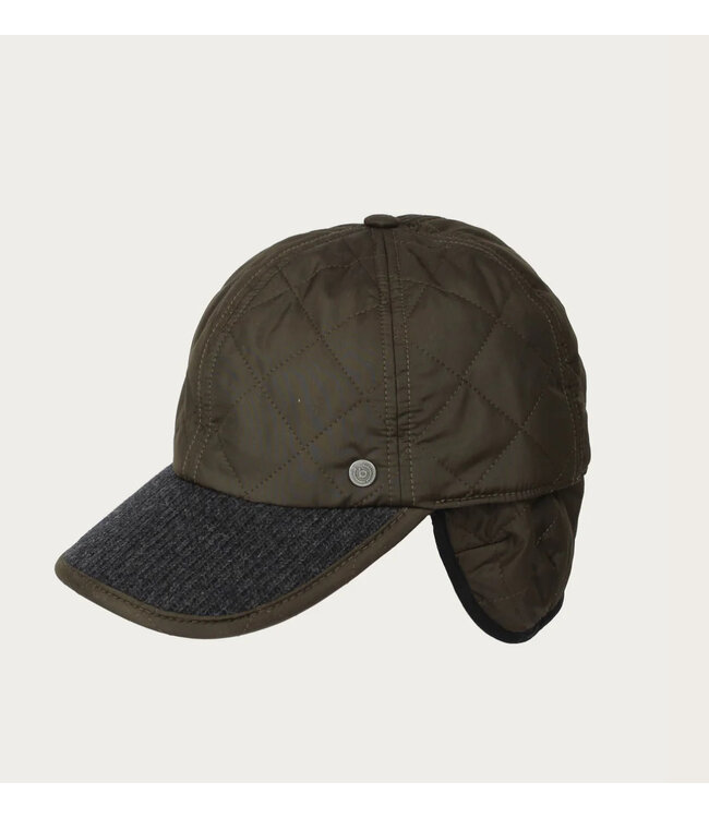Olive Quilted Baseball Cap