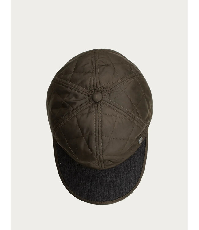 Olive Quilted Baseball Cap