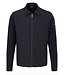Navy Knit Sleeves Jacket