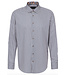 BUGATTI Modern Fit White Navy Stripe Shirt