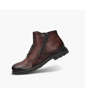 BUGATTI Red Lace Up Boots