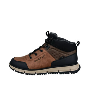 BUGATTI Cognac Lace-Up Boots