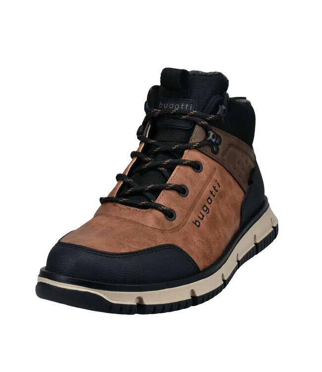 Cognac Lace-Up Boots