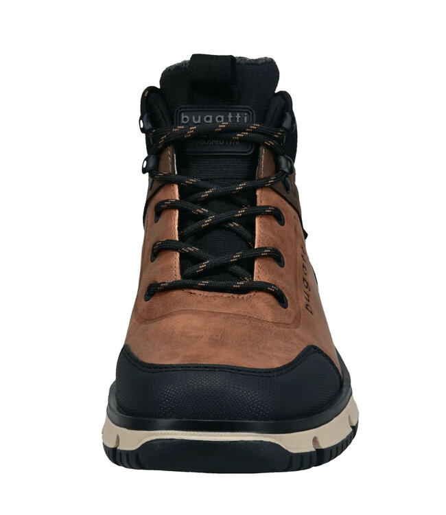 Cognac Lace-Up Boots