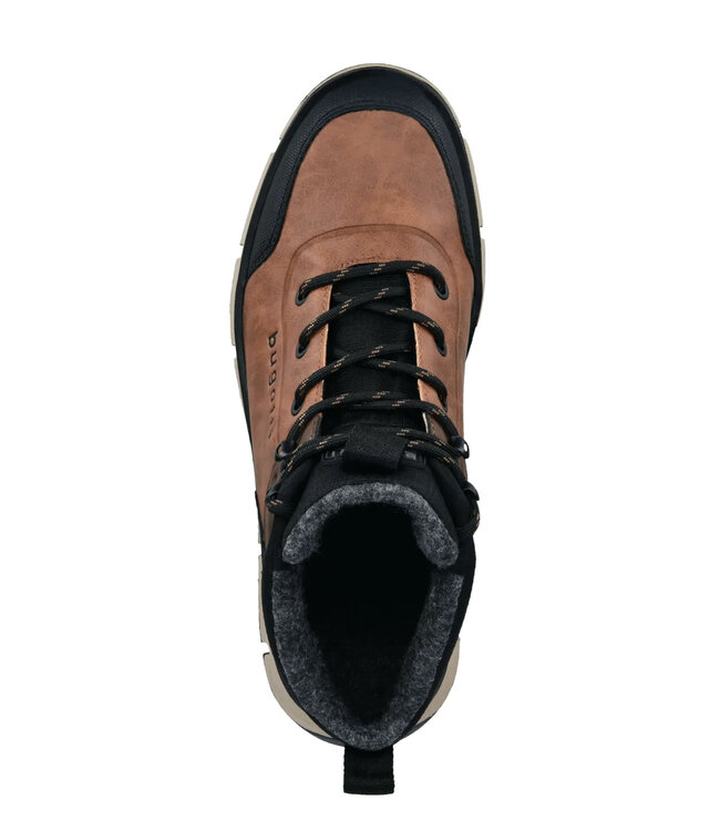 Cognac Lace-Up Boots