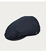 Navy Quilted Baker Flat Cap