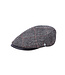 Grey Herringbone Flat Cap