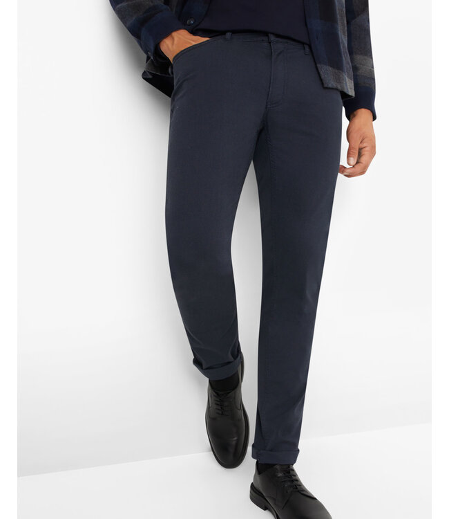 Slim Fit Navy Twill Hi-Flex 5 Pocket Pants