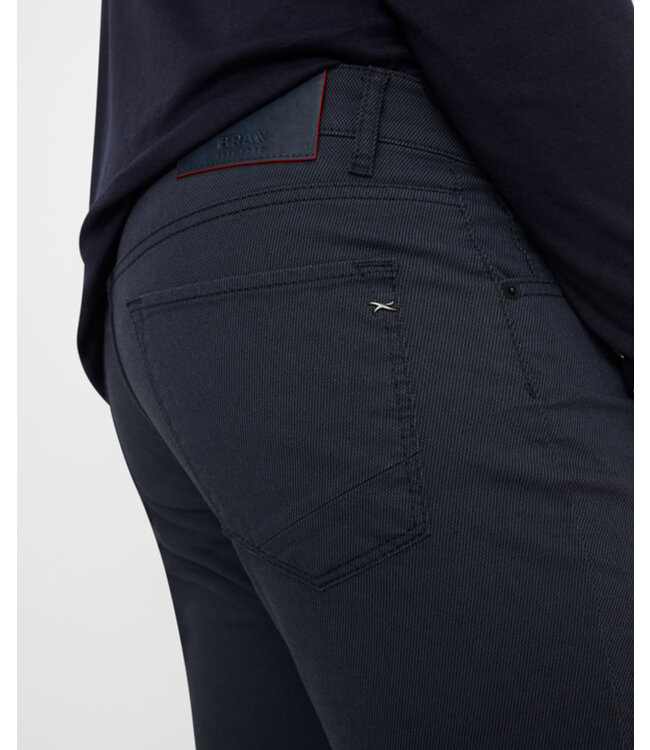 Slim Fit Navy Twill Hi-Flex 5 Pocket Pants