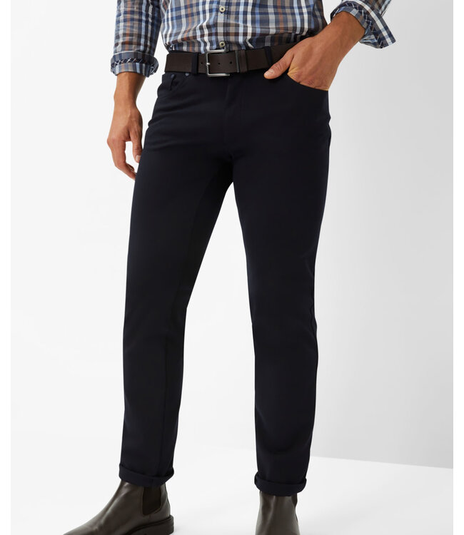 Slim Fit Navy Hi-Flex JERSEY 5 Pocket Pants