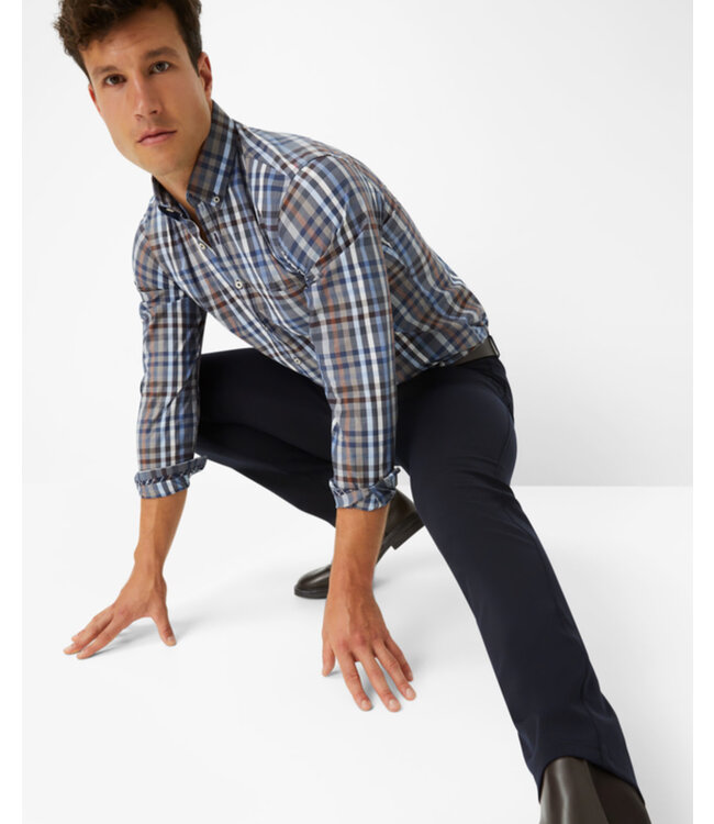 Slim Fit Navy Hi-Flex JERSEY 5 Pocket Pants