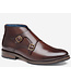 JOHNSTON & MURPHY Mahogany Raleigh Double Buckle Boots