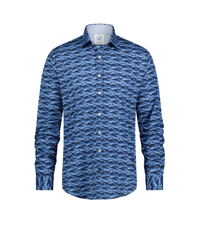 Modern Fit Navy Rocky Mountains Shirt