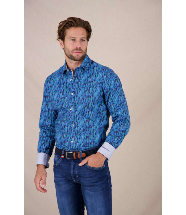 Modern Fit Navy Rocky Mountains Shirt