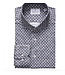 EMANUEL BERG Modern Fit Dark Grey Blue Dot Shirt