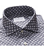 Modern Fit Dark Grey Blue Dot Shirt