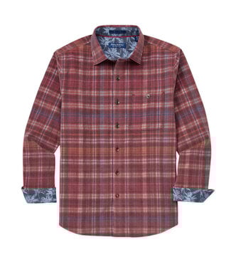 TOMMY BAHAMA Classic Fit Harbour Check Aged Claret Shirt