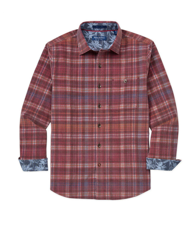Classic Fit Harbour Check Aged Claret Shirt