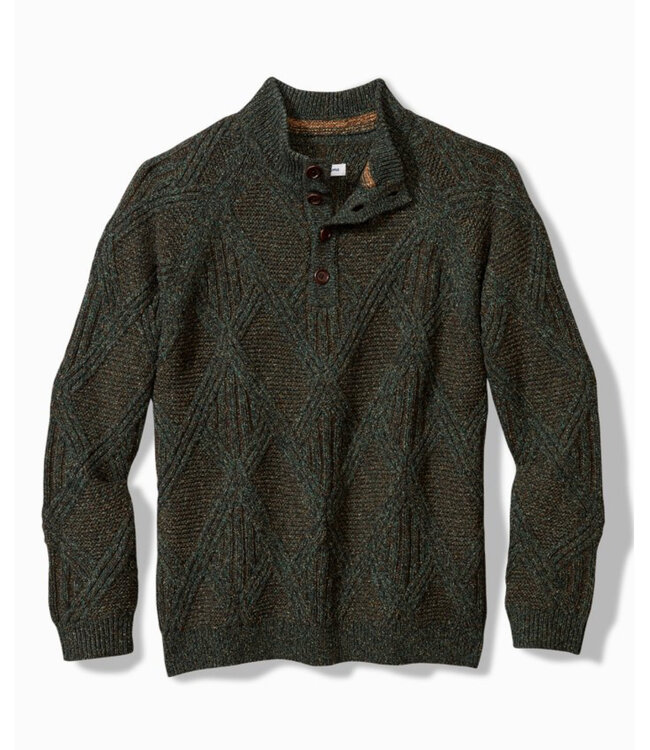 Green Brown Beachscape 1/4 Button