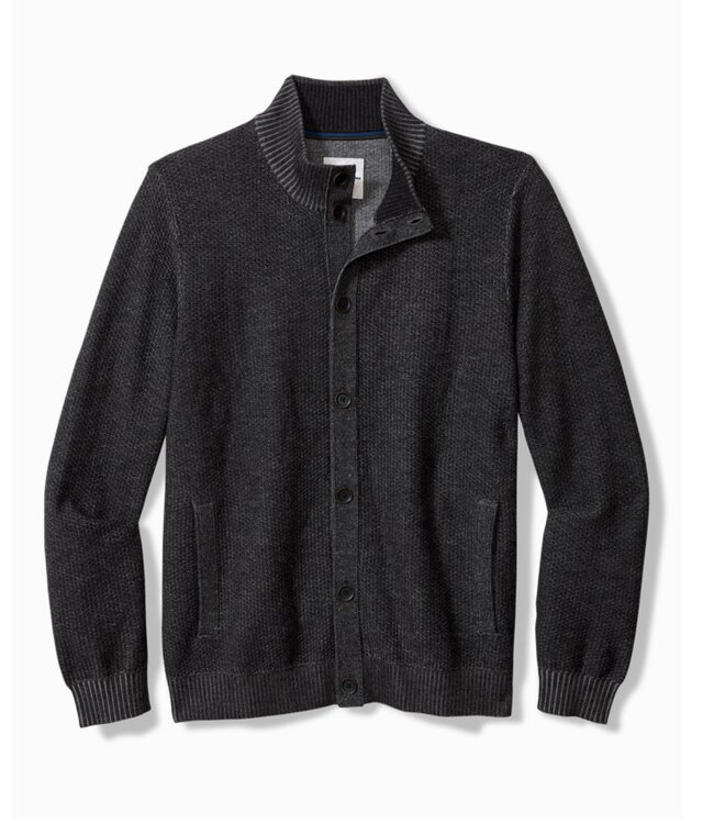 Charcoal Mix Crescent Shore Cardigan