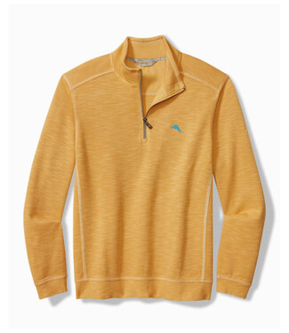 TOMMY BAHAMA Golden Apricot Tobago Bay 1/4 Zip