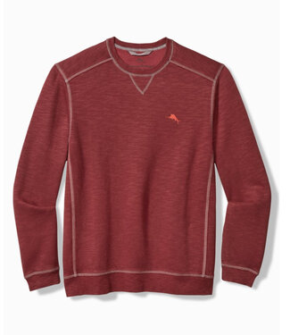 TOMMY BAHAMA Ruby Wine  Trinidad Crew Neck