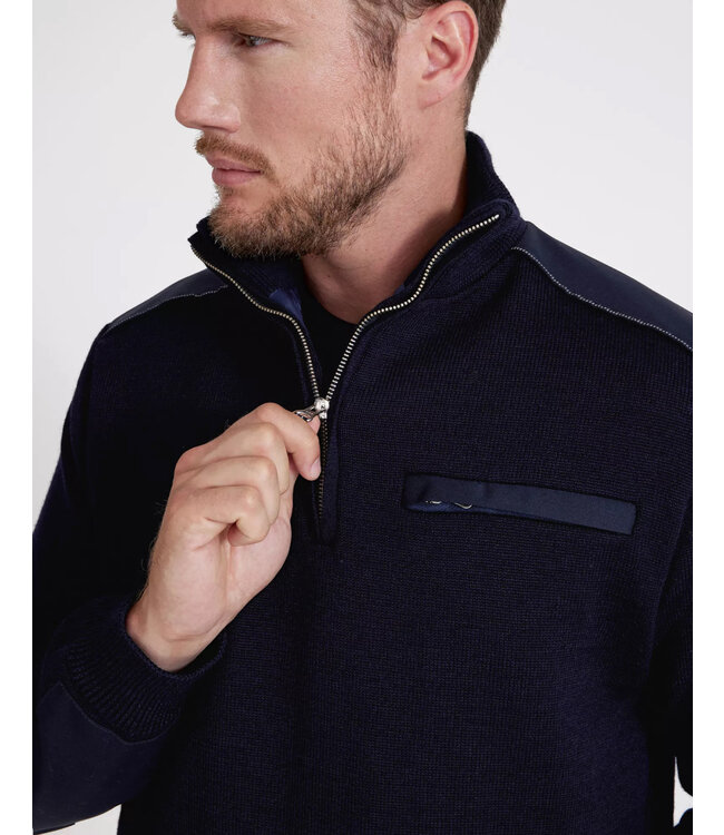 Navy Timmy T-Neck 1/4 Zip