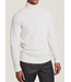 JACK VICTOR Ecru St. Antoine Cable Knit Turtleneck